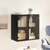 Nástěnná skříňka Černý dub 68 x 37 x 68,5 cm kompozitní Náhled obrázku produktu 4