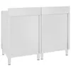 pracovní skříňka vidaXL 120x60x96 cm z nerezové oceli Náhled obrázku produktu 3
