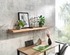 Etagère murale en acacia massif 140 cm | Wohnling Voir les images du produit 8