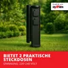 Grafner® Steckdosensäule Schwarz mit 2 Außensteckdosen Produktbild-Vorschau 3