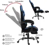 A gaming chair with various features highlighted by text and diagrams. Anteprima dell’immagine prodotto
