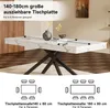Ausziehbarer Esstisch,140/180*80 cm,geeignet für 6-8 Produktbild-Vorschau 8