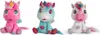 Three plush unicorn toys are sitting on a white background. Podgląd zdjęcia produktu