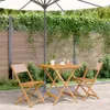 The Living Store 3-tlg. Bistro-Set Taupe Stoff und Produktbild-Vorschau 2