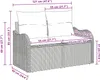 vidaXL Gartensofa mit Kissen Beige 121 x 62 x 69cm Produktbild-Vorschau 6