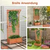 COSTWAY Blumenkasten mit Spalier, Dach und Drainagelöchern Produktbild-Vorschau 8