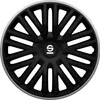 Sparco Radkappen 14 Zoll Bergamo Schwarz Grau 4tlg Produktbild-Vorschau 9