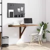 vidaXL Table murale pliante marron imitation chêne Voir les images du produit 2