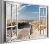 Italienischer Leinwand Leinwandbild - Window: View of the Produktbild-Vorschau 1