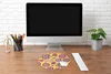 MuchoWow® Mauspad Mousepad Muster - Blumen - Lila - Orange Produktbild-Vorschau 5