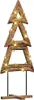vidaXL Albero di Natale con supporto marrone 90 cm in legno Anteprima dell’immagine prodotto 3