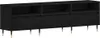 vidaXL Meuble TV noir imitation chêne 150 x 30 x 44,5 cm Voir les images du produit 1