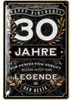 Blechschild 30 Schild Geburtstag, 30 JAHRE LEGENDE, Produktbild-Vorschau 7