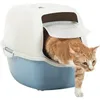 ROTHO Bailey Hooded litter box Blue  White Náhľad obrázku produktu 3
