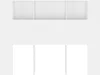 vidaXL Tête de lit avec étagères blanc 140x18,5x104,5 cm Voir les images du produit 3