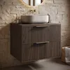 Meuble sous lavabo Badplaats Rimini 60 x 46 cm brun noyer - Voir les images du produit 2