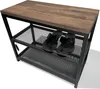 FLEXISTYLE Loft Schuhschrank mit sitzbank schwarz breit Produktbild-Vorschau 1