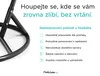 Bílé závěsné křeslo KOKON bez stojanu, šedý polštář Náhled obrázku produktu 8