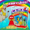 A promotional image for the board game L.A.M.A. featuring cartoon llamas and a rainbow. Náhled obrázku produktu