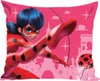 A cartoon character, Ladybug, is depicted in a dynamic pose against a pink background with city silhouettes. Produktbild-Vorschau