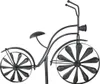 Sesua Metall Gartenstab Fahrrad silber 160 cm Gartenstecker Produktbild-Vorschau 1