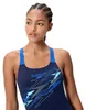 Speedo Medley Logo Medalist Badeanzug Damen, Farbe:Blau, Produktbild-Vorschau 7