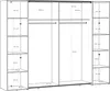 Forte NARAGO Kleiderschrank 270, moderner Produktbild-Vorschau 7