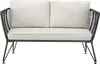 A studio shot of a two-seater outdoor sofa. Voir les images du produit