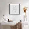 Gerahmtes Poster - Schwarzer Rahmen - Träumerei Frau Skizze Produktbild-Vorschau 6