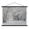MuchoWow® Textilposter Bäume - Schnee - Winter 60x45 cm mit Produktbild-Vorschau 1