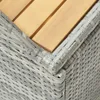 vidaXL Gartenbank mit Stauraum 120 cm Poly Rattan Grau Produktbild-Vorschau 5