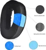 A cutaway view of a headphone earpad showing its internal layers and materials, with labels pointing to each component. Anteprima dell’immagine prodotto