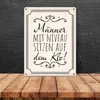 Männer mit Niveau sitzen auf dem Klo Metallschild in 15x20 Produktbild-Vorschau 4