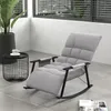 HOMCOM Schaukelstuhl Sessel Relaxsessel mit Fußstütze, Produktbild-Vorschau 2