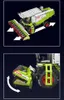 Two images of a green and white toy combine harvester. Anteprima dell’immagine prodotto
