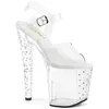 ENCHANT-708RS Damen Sandale von Pleaser, Transparent EU 39, Produktbild-Vorschau 1