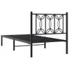 Design Bettgestell mit Kopfteil Metall Schwarz 90x190 cm, Produktbild-Vorschau 6