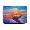 MuchoWow® Laptop Hülle 13 Zoll Malerei - Boot - Ölfarbe - Produktbild-Vorschau 1
