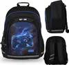 Blau-schwarz gepolsterter Schulrucksack für Jungen, mit Produktbild-Vorschau 1