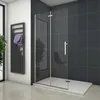 Scharniertür 110X185cm Duschabtrennung Duschwand Produktbild-Vorschau 1