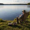Vayox Relax Campingstuhl Angelstuhl 90x60x97cm VA0431, Produktbild-Vorschau 6