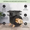 Blumfeldt Bol de feu avec grille, Bol de feu en acier Voir les images du produit 4