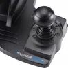A close-up of a black gaming steering wheel with a joystick and the brand name "SUPERDRIVE" visible. Anteprima dell’immagine prodotto