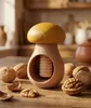 Nussknacker Holz Pilzform Gelb Küchenhelfer manuell Produktbild-Vorschau 3