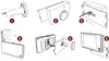 Visore per porte MBG Line con display LCD 3,5" SF520A Giuda Anteprima dell’immagine prodotto 2