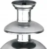 Close-up of the top tiers of a silver chocolate fountain. Podgląd zdjęcia produktu