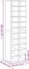 vidaXL Schuhregal Räuchereiche 54x34x183 cm Holzwerkstoff Produktbild-Vorschau 7