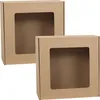 Quadratische Geschenkbox mit Sichtfenster 30x30x10 cm x2 Produktbild-Vorschau 1