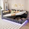 Łóżko tapicerowane 90x200 cm, sofa z funkcją spania z Podgląd zdjęcia produktu 1