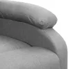 vidaXL Massagesessel mit Aufstehhilfe Hellgrau Stoff Produktbild-Vorschau 7